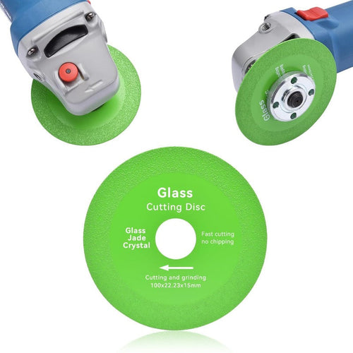 4" Diamond Glass Cutting Disc Set | Ultra-Thin Brazed Blades for Glass, Tile & Ceramic