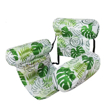 Inflatable Pool Float Chair for Adults | Comfortable Floating Lounge Chair with Backrest & Armrests for Pool & Beach