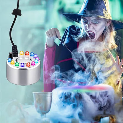 【🎃Halloween Sale🎃】Halloween LED Fog Maker | Ultrasonic Mist Machine for Spooky Party & Yard Decoration