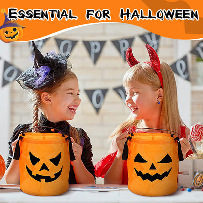Halloween LED Pumpkin Candy Bag | Glowing Trick Or Treat Handbag For Kids Halloween Party & Costume