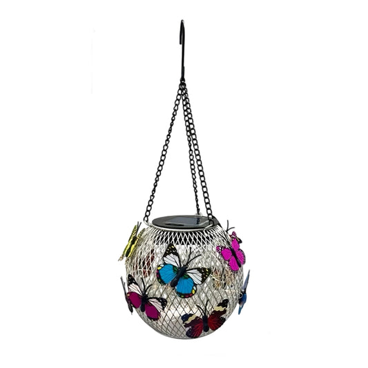 Solar Hanging Garden Light | Iron Art Outdoor Lantern with Warm LED Glow for Patio, Porch & Yard Decor
