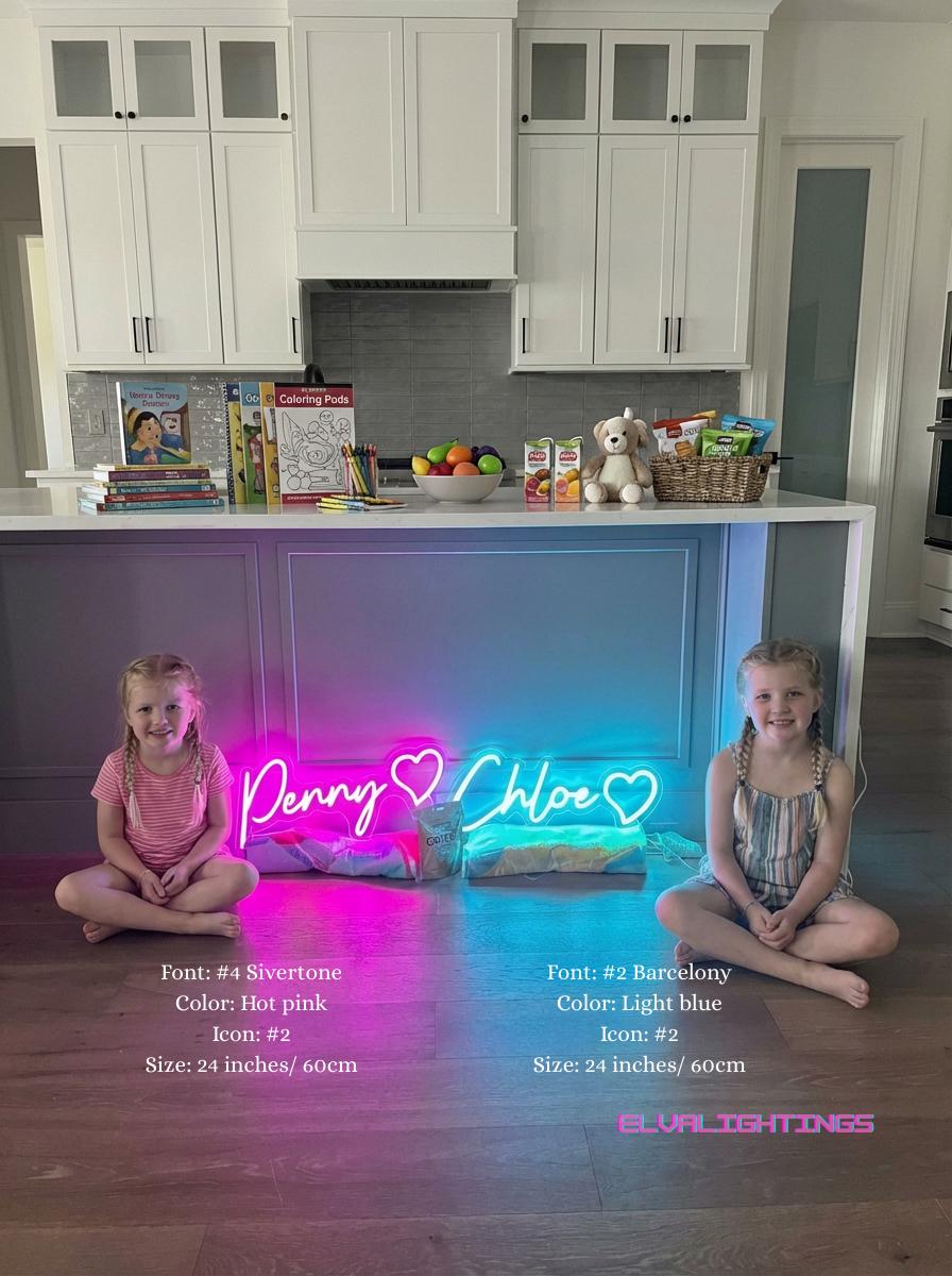 Individuelles Neon-Schild mit Namen | Personalisierte LED-Wandleuchte für Schlafzimmer & Geschenke