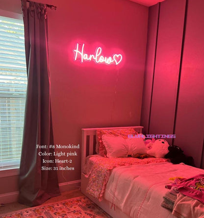 Individuelles Neon-Schild mit Namen | Personalisierte LED-Wandleuchte für Schlafzimmer & Geschenke