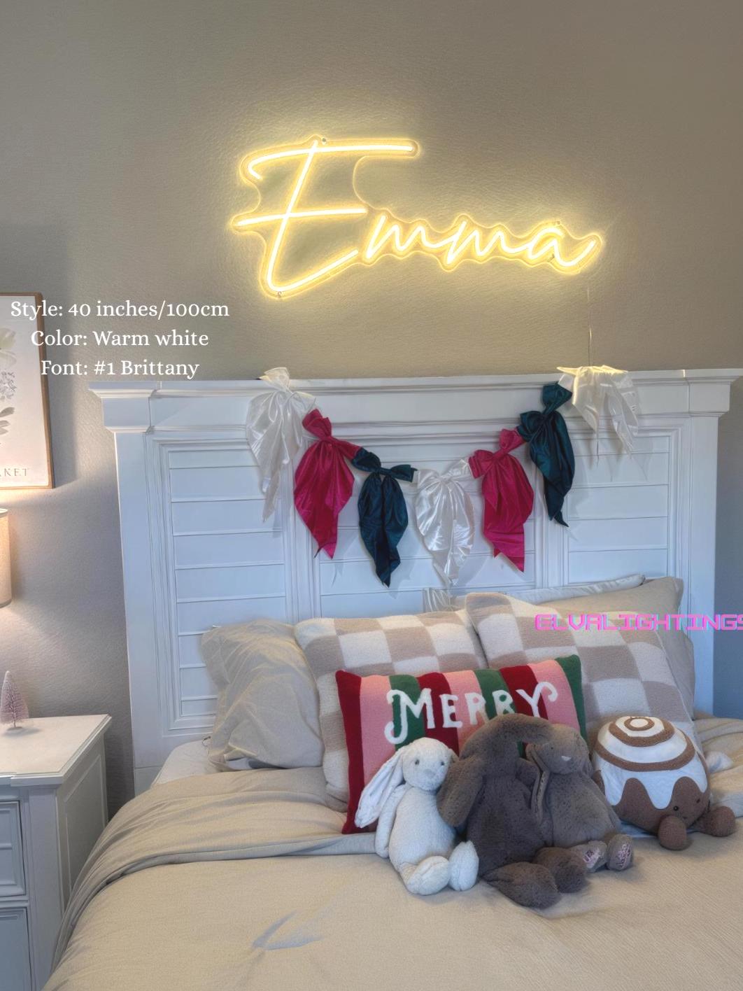Individuelles Neon-Schild mit Namen | Personalisierte LED-Wandleuchte für Schlafzimmer & Geschenke