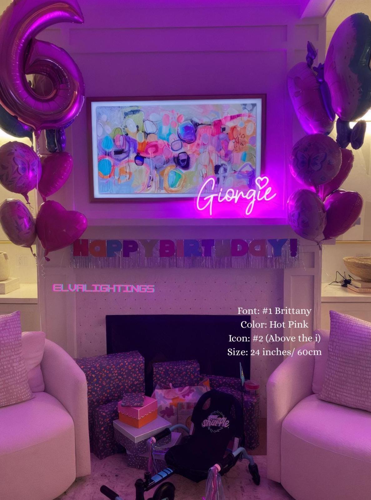 Individuelles Neon-Schild mit Namen | Personalisierte LED-Wandleuchte für Schlafzimmer & Geschenke