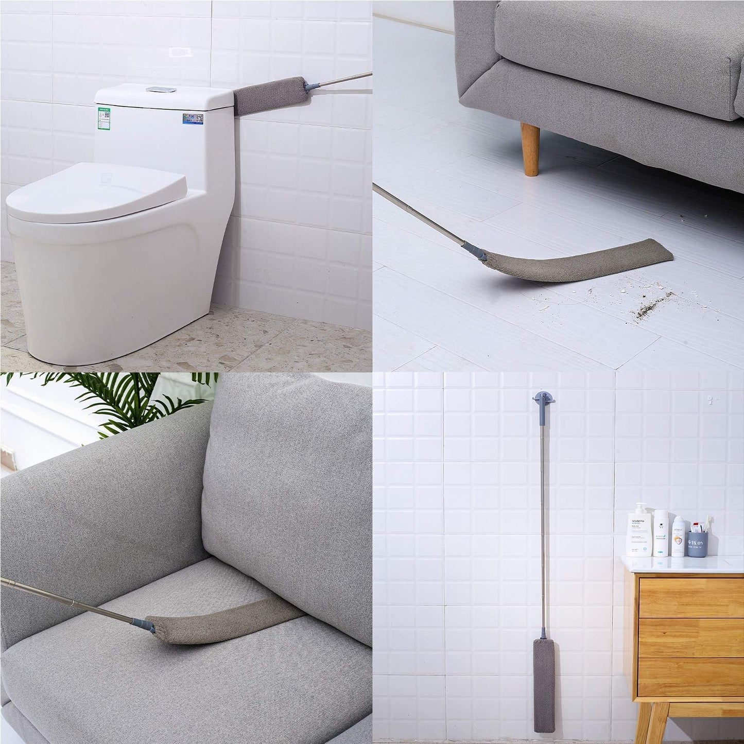 Retractable Gap Dust Cleaner | Extendable Microfiber Duster for Under Furniture, Sofa, Bed & Appliances