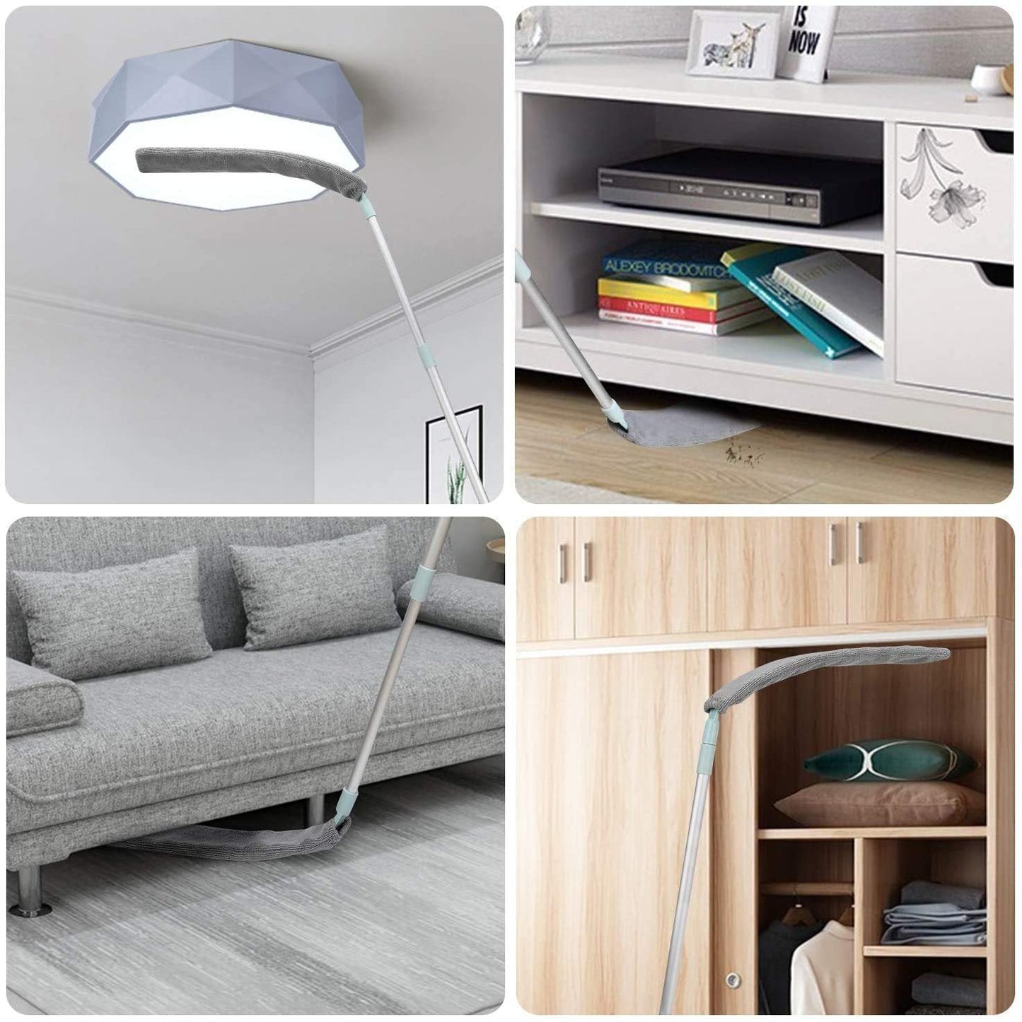 Retractable Gap Dust Cleaner | Extendable Microfiber Duster for Under Furniture, Sofa, Bed & Appliances