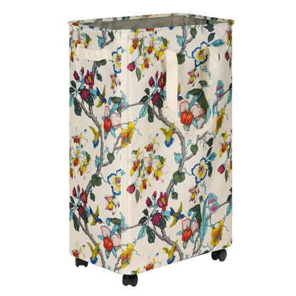 Slim Rolling Laundry Hamper with Wheels – 75L Space-Saving Laundry Basket