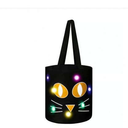 Halloween LED Pumpkin Candy Bag | Glowing Trick Or Treat Handbag For Kids Halloween Party & Costume