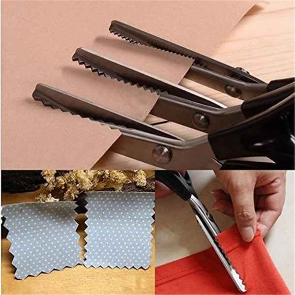 🧵✂️Stainless Steel Pinking Shears – 9.1" Zig Zag Fabric Scissors for Sewing, Quilting, Dressmaking & DIY Crafts