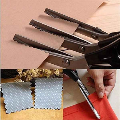 🧵✂️Stainless Steel Pinking Shears – 9.1" Zig Zag Fabric Scissors for Sewing, Quilting, Dressmaking & DIY Crafts