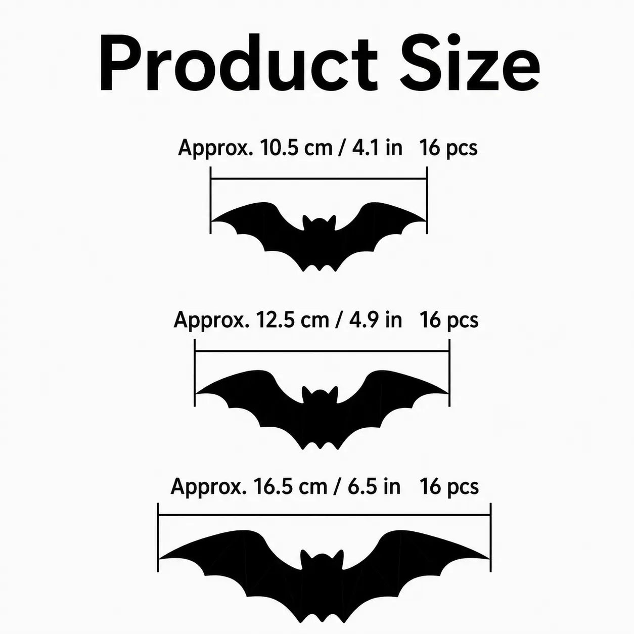 3D LED Halloween Bat Wall Stickers | Glow In The Dark Spooky Decorations For Home, Window & Party Decor