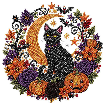 Halloween Diamond Painting Suncatcher Kit | DIY Acrylic Window Hanging Decor