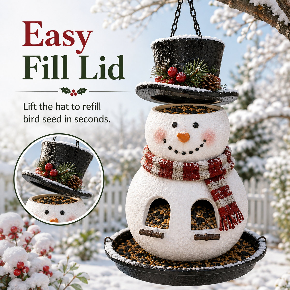 🎄 Christmas Bird Feeder Collection™ – Festive Garden Décor for Bird Lovers