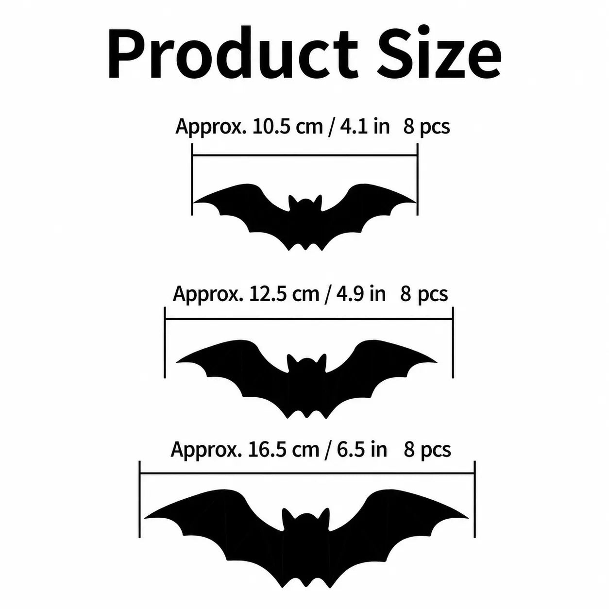3D LED Halloween Bat Wall Stickers | Glow In The Dark Spooky Decorations For Home, Window & Party Decor