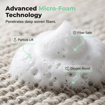 Carpet Foam Stain Remover | Instant Waterless Cleaner For Rugs, Sofa, Upholstery & Fabric