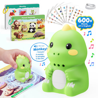 Dinosaur Talking Flash Cards | 148 Cards & 592 Learning Words