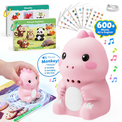 Dinosaur Talking Flash Cards | 148 Cards & 592 Learning Words