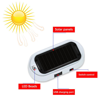 Last Day 60% OFF🔥-🔦  Solar Flashing Car Security Light –  Visible Theft Deterrent For Vehicles & Property