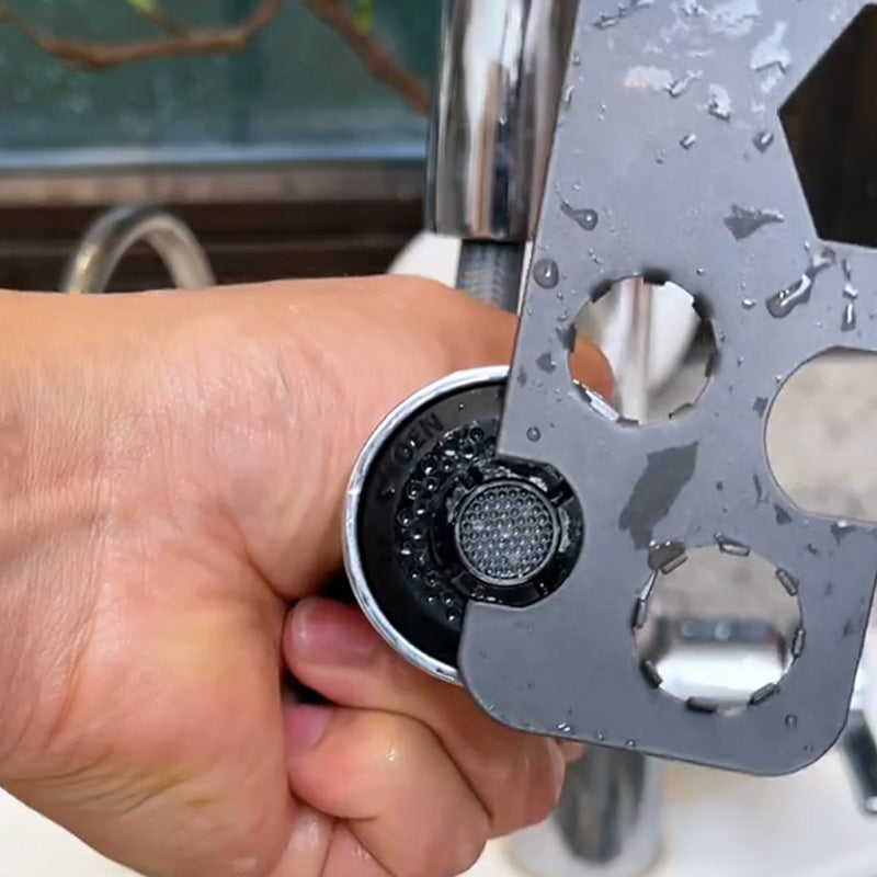 Llave Multifuncional 9 en 1 para Aireadores de Grifos