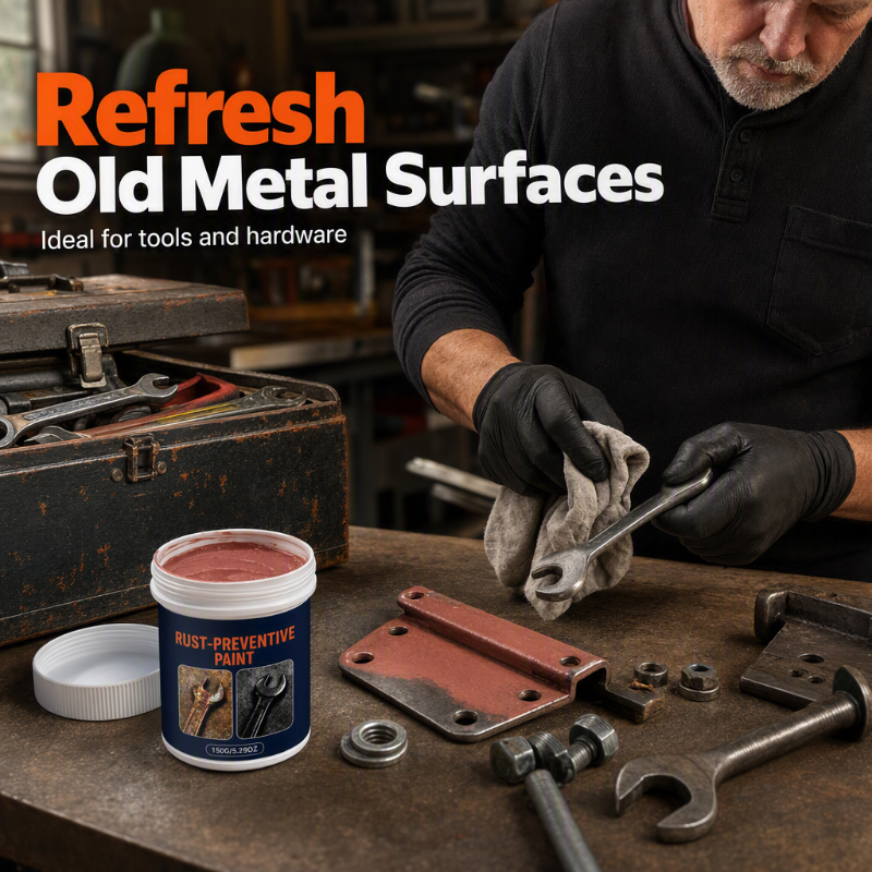 🛡️🎨 Metal Rust Repair Paste – Brush On, Protect, Restore – No Primer Needed! 🔥